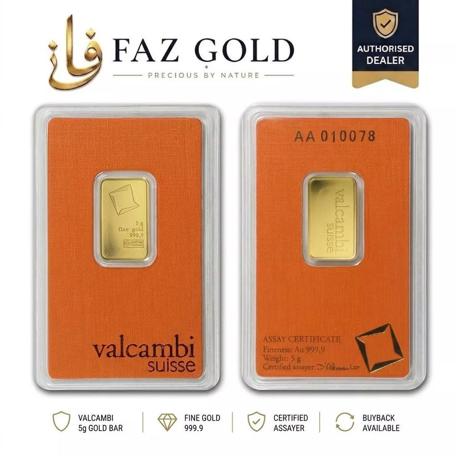 5g Goldbar Valcambi Suisse