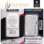 100g Nadir Silver Minted Bar โ 999 Fine Silver | LBMA Approved