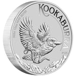 Perth Mint Australian Kookaburra 10 oz 9999 silver bullion coin, design varies by year