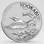 Reverse of the 2026 1kg Kookaburra silver coin, 9999 fine silver, showing the kookaburra in flight