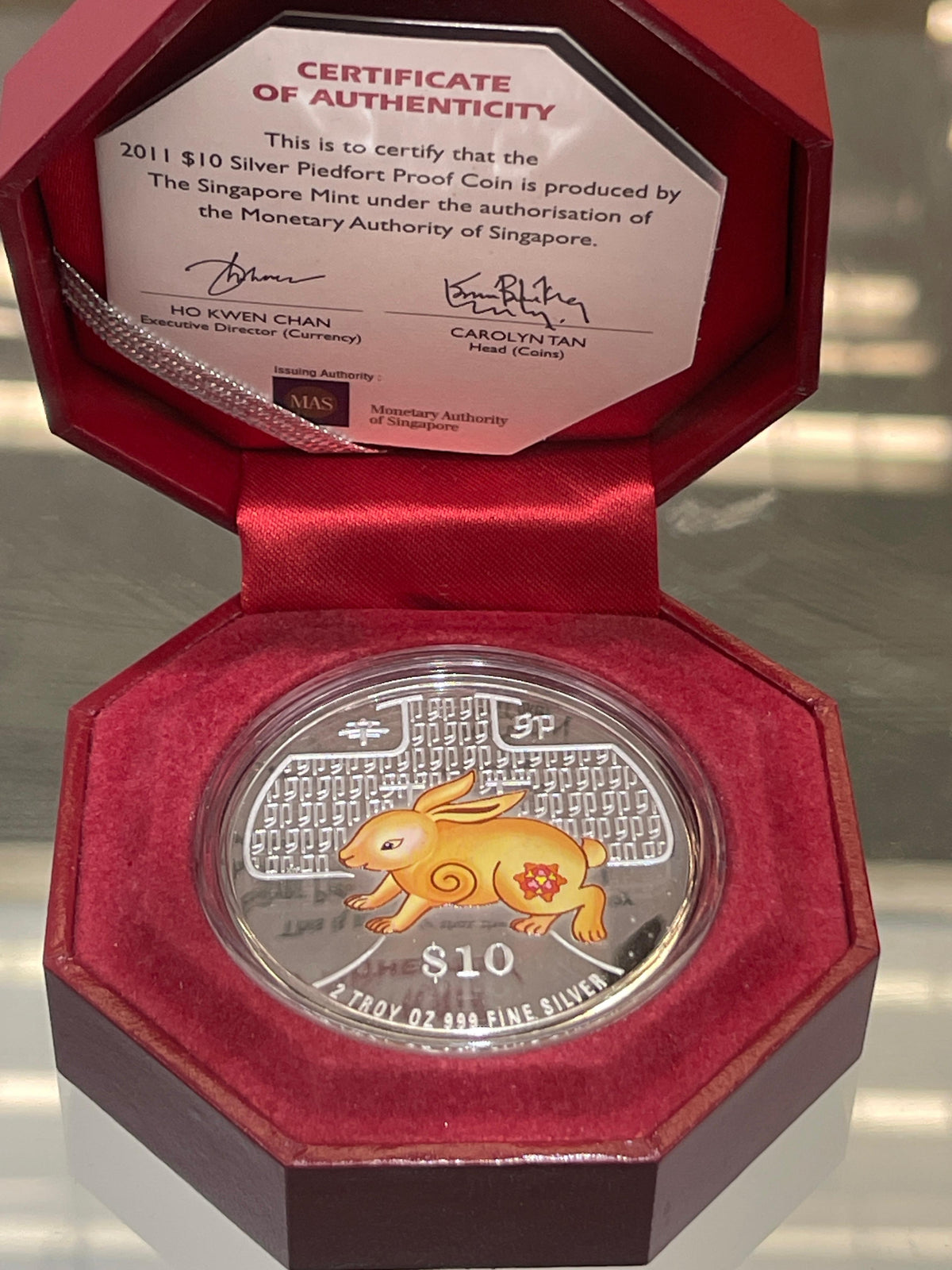 2 oz (62.20g) Silver Coin 999 Fine Silver | Singapore Mint | Random Year & Design
