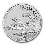 Reverse of the 10 oz Kookaburra silver coin showing the kookaburra in flight
